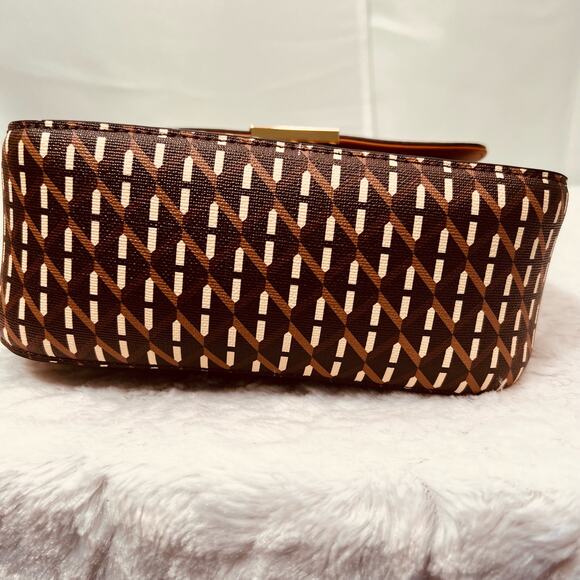 Brown Faux Leather Cross Body Mini Shoulder Bag - Picture 4 of 11